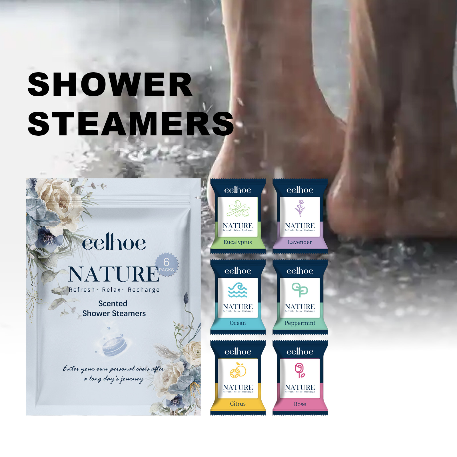 Shower Steamer Tablet - EELHOE دش باخرة اللوحي مغذي الأوساخ