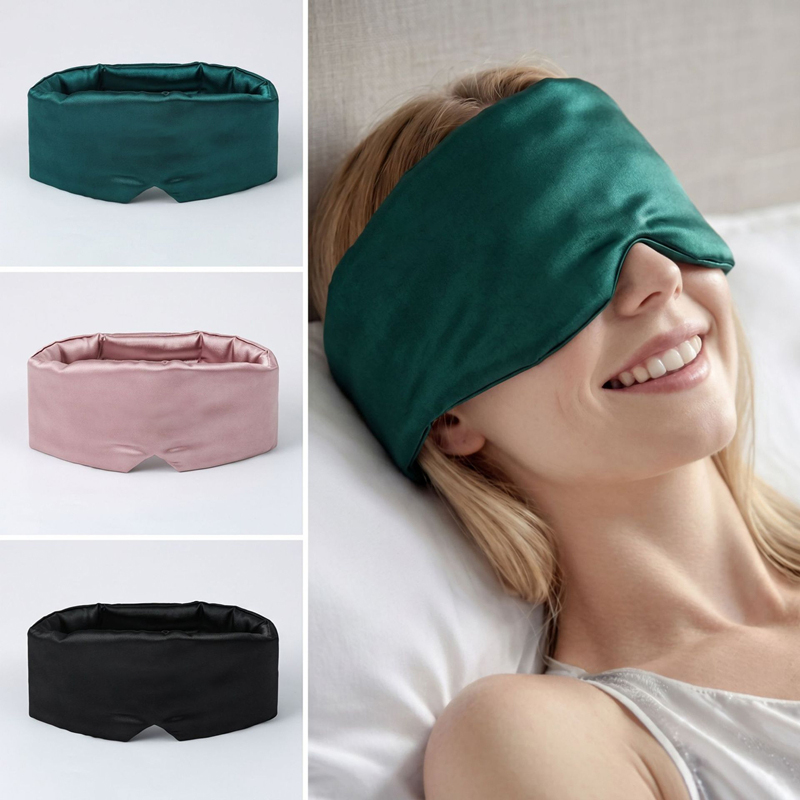 Eye Mask Heated - قناع نوم للعين من الحرير الجليدي،