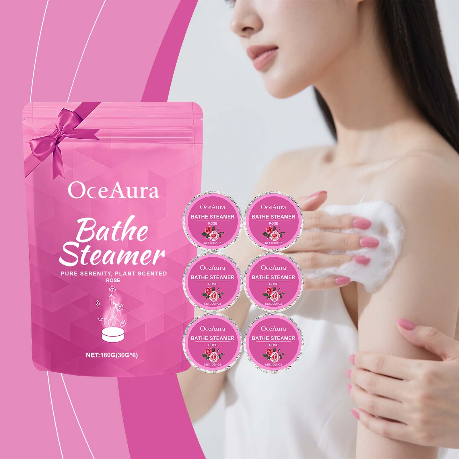 Shower Steamer Tablet - أقراص استحمام عطرية لتخفيف التوتر للبالغين،