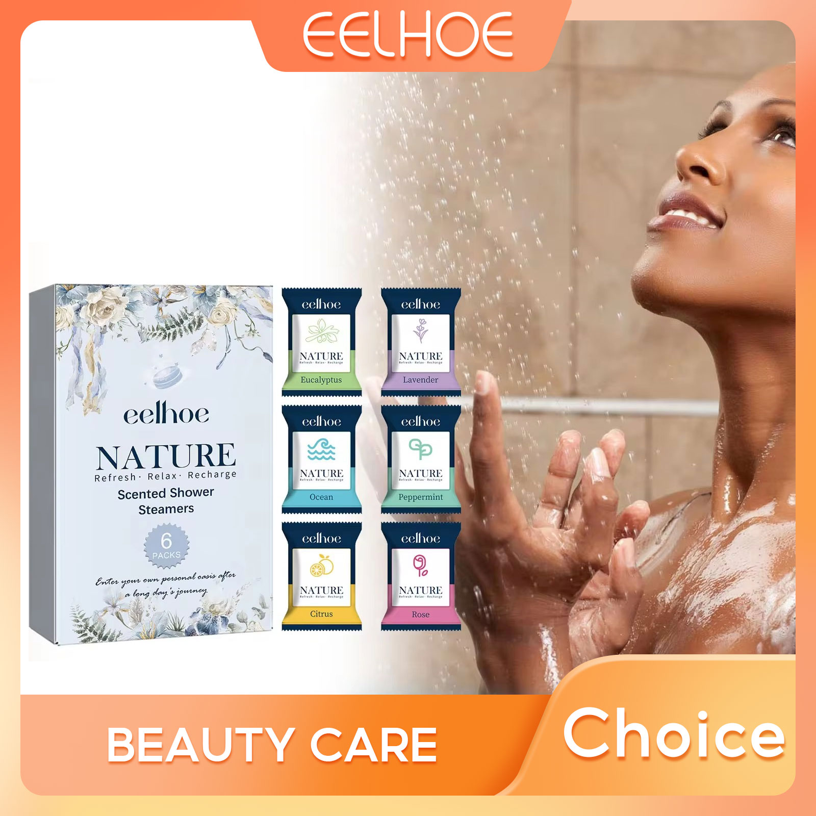 Shower Steamer Tablet - بواخر استحمام معطرة طبيعية للراحة من