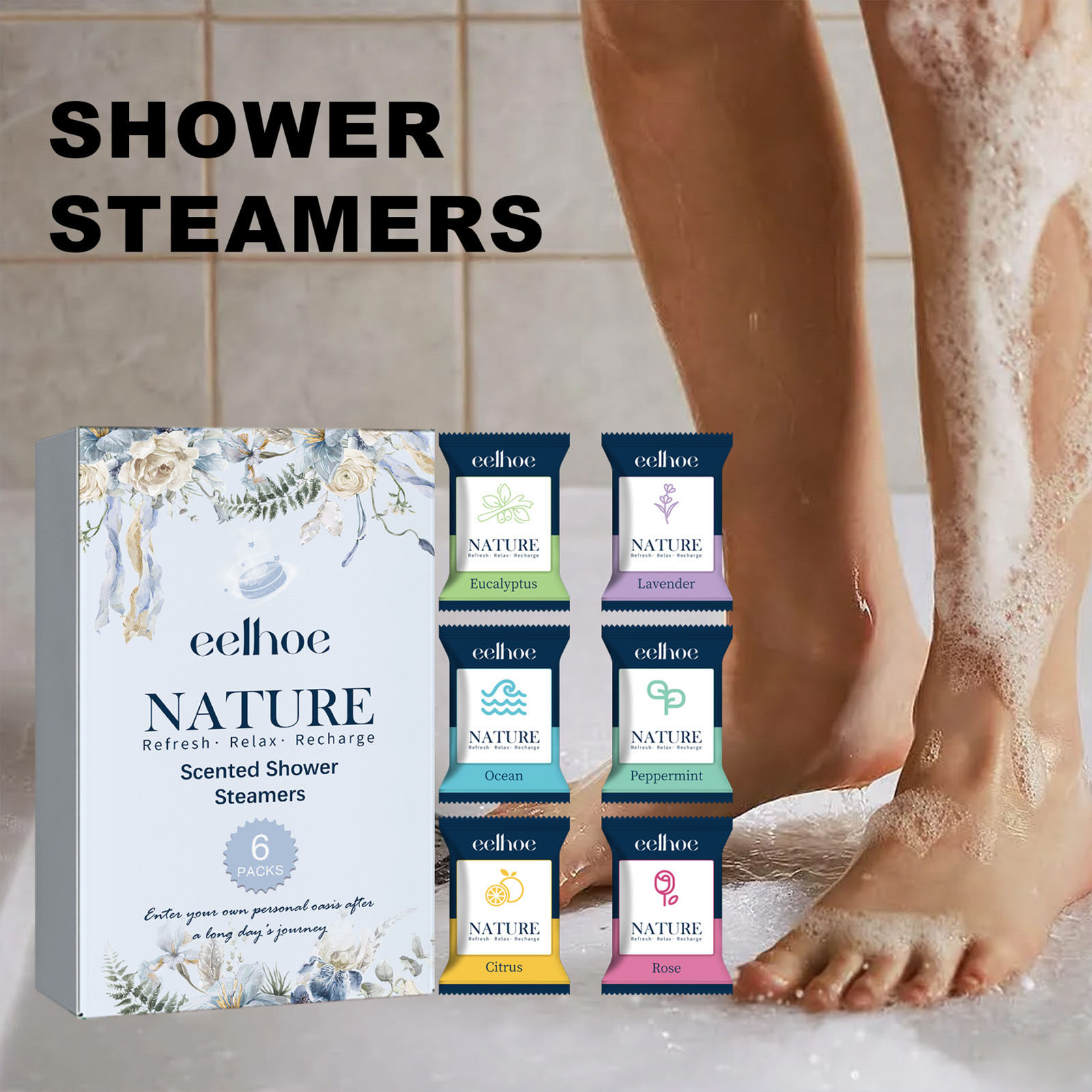 6 قطع من أقراص الاستحمام العلا - مراجعة Shower Steamer Tablet وسعره