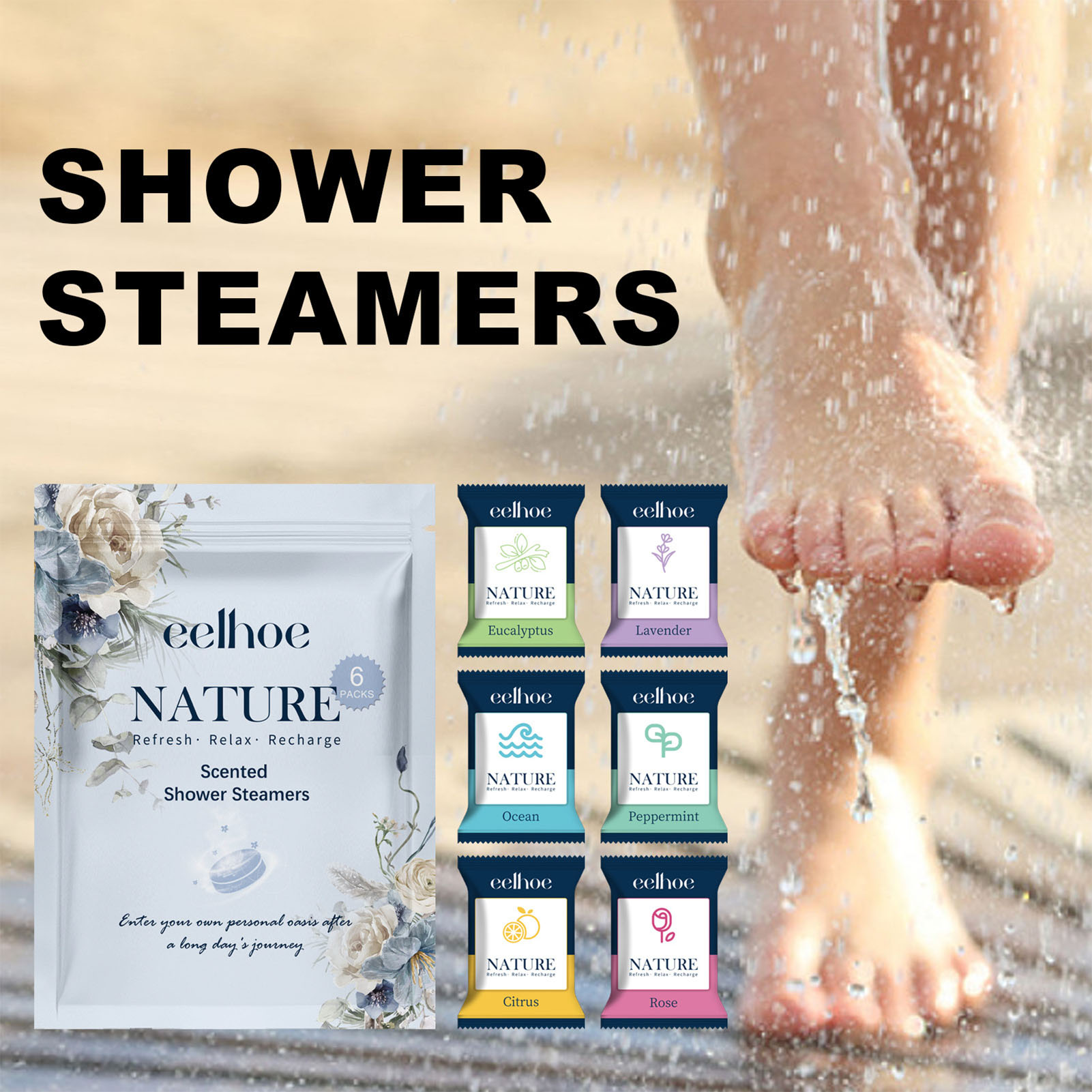 6 قطع من أقراص الاستحمام العلا - مراجعة Shower Steamer Tablet وسعره