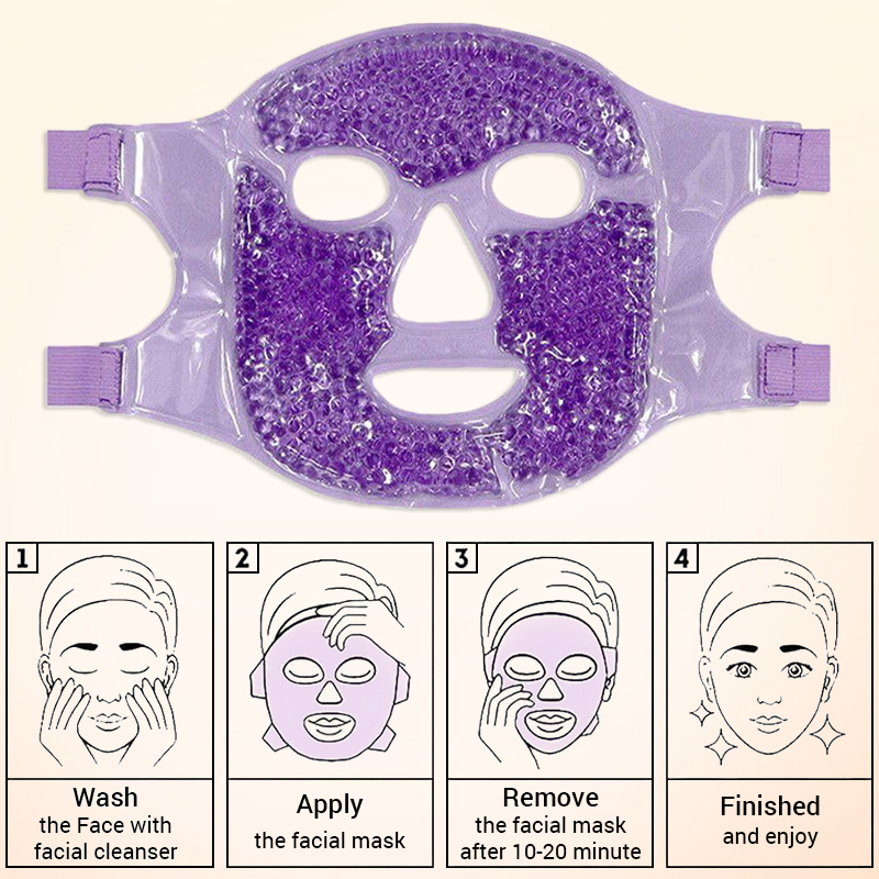 قناع الثلج قناع الوجه البارد ح - مراجعة Eye Mask Heated وسعره