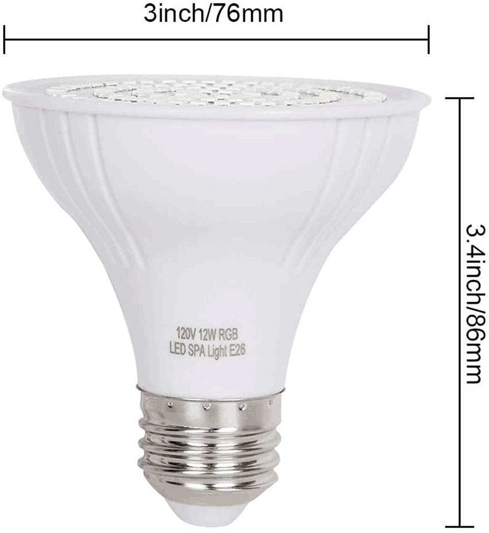 RGB LED حمام سباحة ضوء E27 E26 - مراجعة Xy Spa & Wellness وسعره