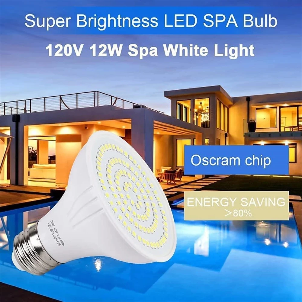 LED حمام سباحة ضوء E27 E26 لمب - مراجعة Xy Spa & Wellness وسعره